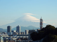 富士山２０１６年２月８日傘雲