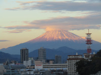 富士山２０１９年１月１０日夕方