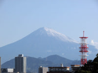 富士山２０２０年初冠雪