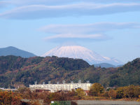富士山２０２１年１２月１２日傘雲