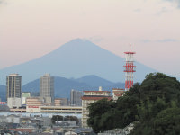 富士山２０２２年１０月２０日夕陽