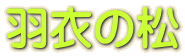 羽衣の松